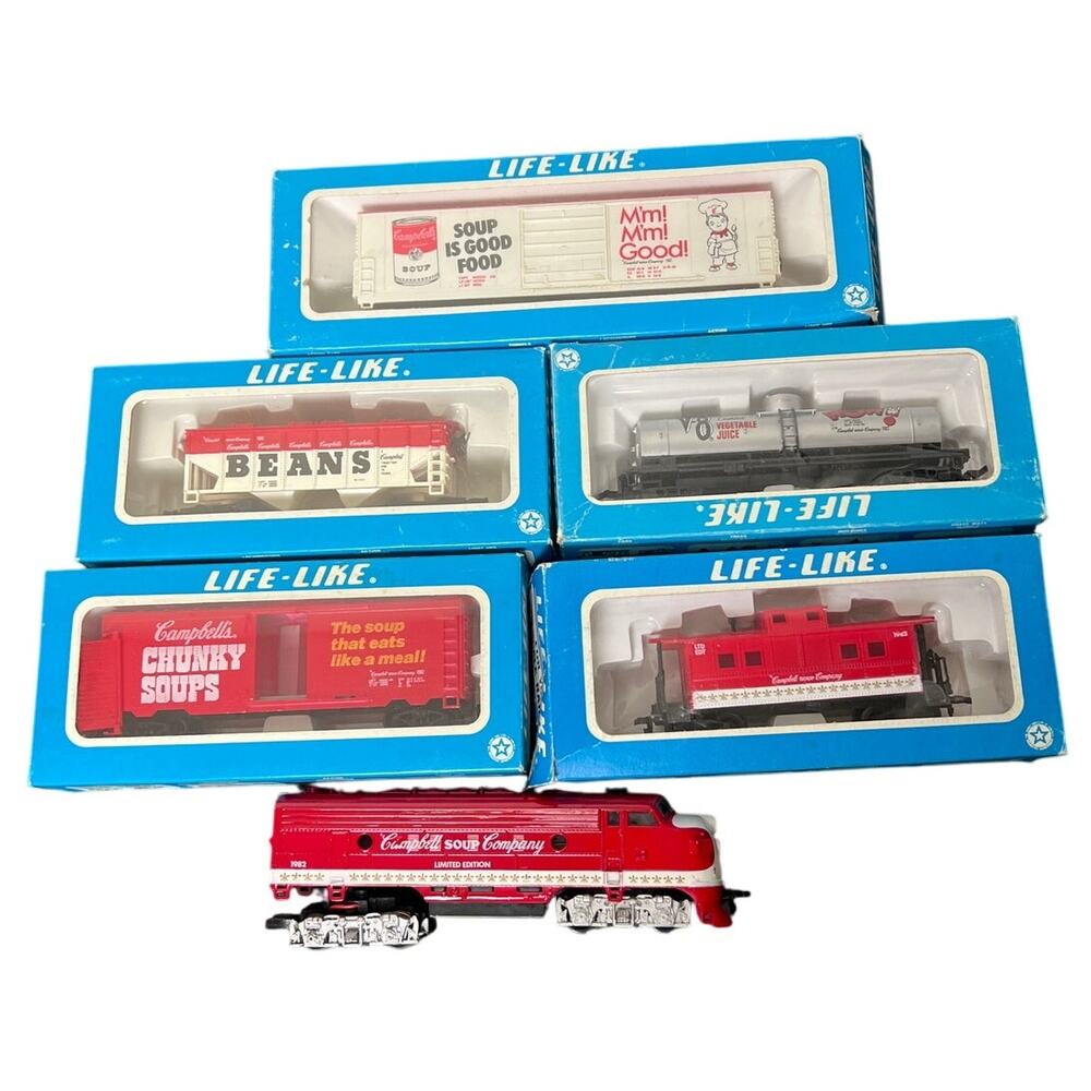 Vintage Life-Like Campbell Soup Company Train Collection Ho Model Railroading - Picture 1 of 7